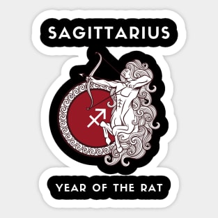 SAGITTARIUS / Year of the RAT Sticker